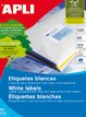 Labels Autoadhesivas -100 Hojasapli 01289 Printers Inkjet / Láser And FOTOCOPIADORAS105X48MMCOLOR White