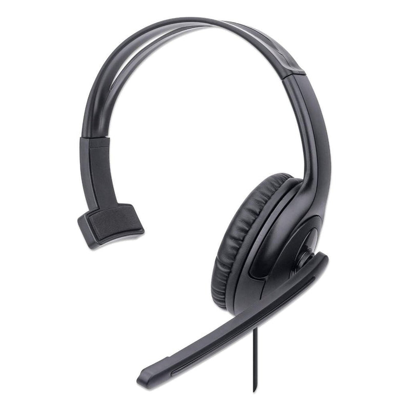 Manhattan Headphones Mono Usb, Black