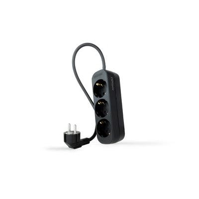 Nanocable Power Strip 3 Sockets - 1.4M - Black — image 1