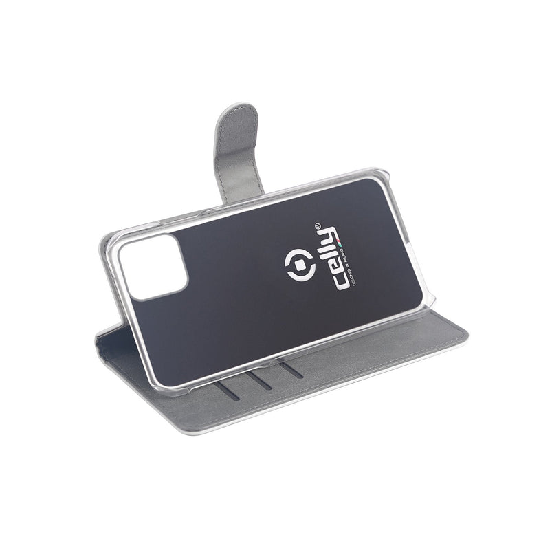 Celly Wally Case For Iphone 11 15,5CM (6.1) Folio Grey White