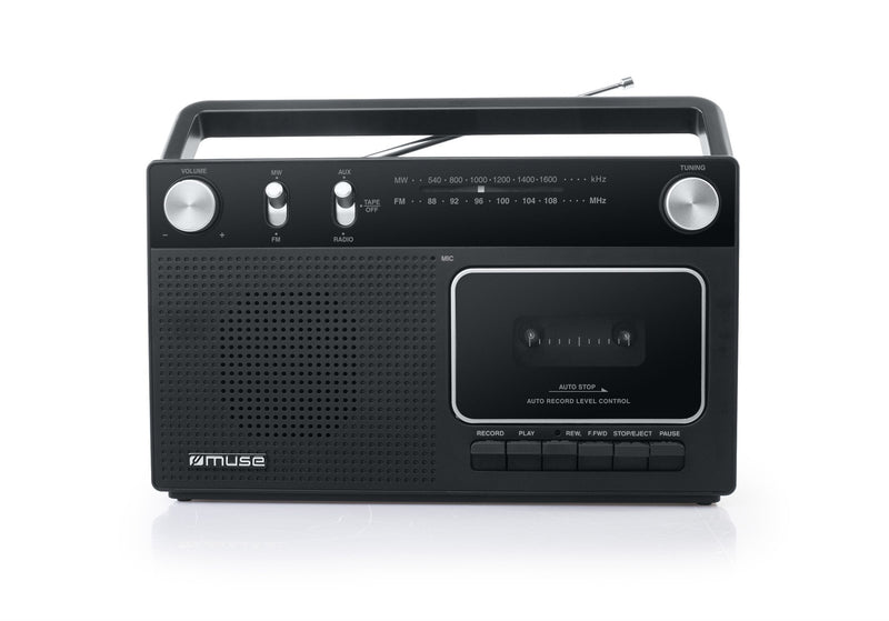 Muse Radio Analógica M-152 Rc - Cassette - Black