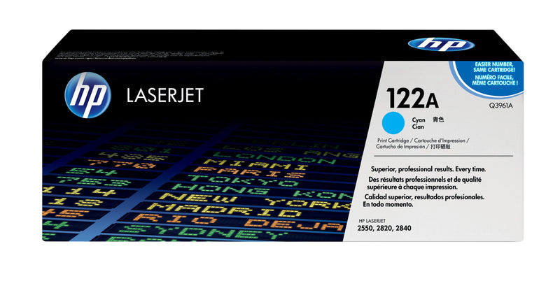 HP Genuine Toner 122A Cyan Q3961A