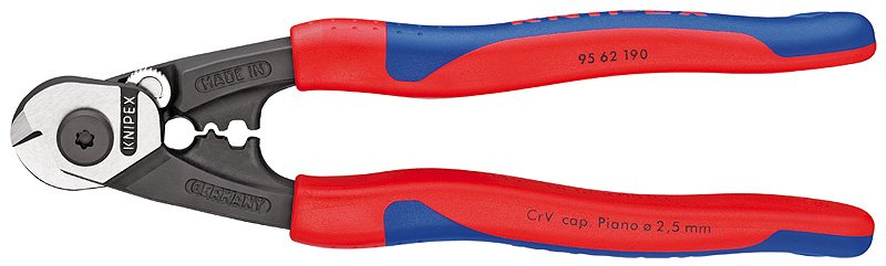 Knipex Scissors Cable Steel 95 62 190, Pliers Corte 9562190