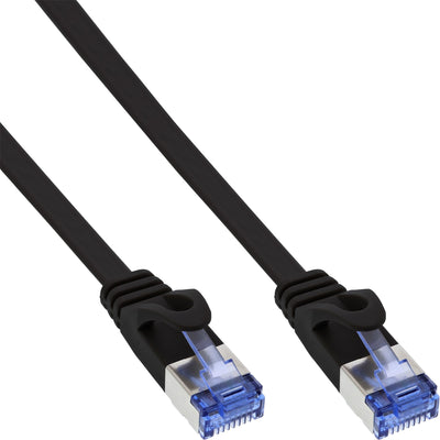 Inline Network Cable Flat , U/FTP, CAT.6A, Black 7M — image 1