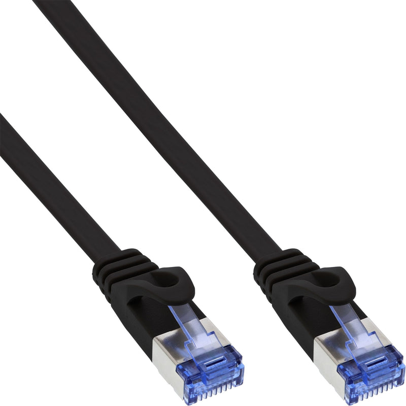 Inline Cable Network Cable Flat U/FTP CAT.6A Black 2M