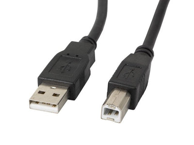 Lanberg USB Cable -a Male a Usb-b Male CA-USBA-10CC-0050-BK, NEGRO,5 Metres — image 1