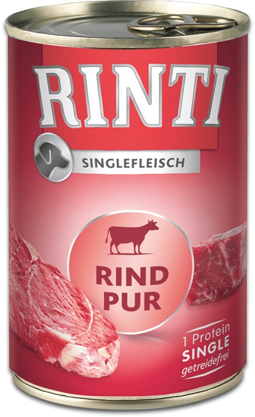Rinti Singlefleisch Pur Beef - Comida Húmeda Perros - 400G