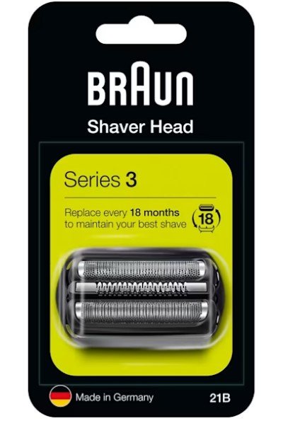 Braun Series 3 Pack Combinado 21B, Head Shaving Black 8700216736879