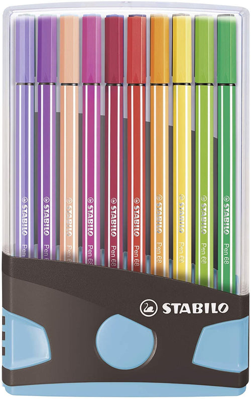Stabilo Marker Pen 68 Case 20 C/Surtidos Parade Antracita-azul — image 1
