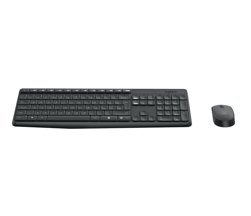 Logitech Keyboard English MK235 Mouse Included USB QWERTY Internacional Ee.uu. Grey