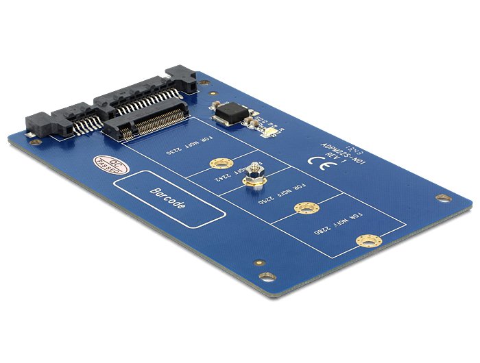 Delock Converter SATA 22 Pin M.2 Ngff - Controlador Almacenamiento - SATA 6GB S - SATA 6GB S