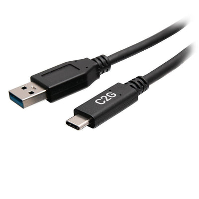 C2G Cable USB-A Male a USB-C Male 152MM (6 In) - USB 3.2 Gen 1 (5Gbps) — image 1
