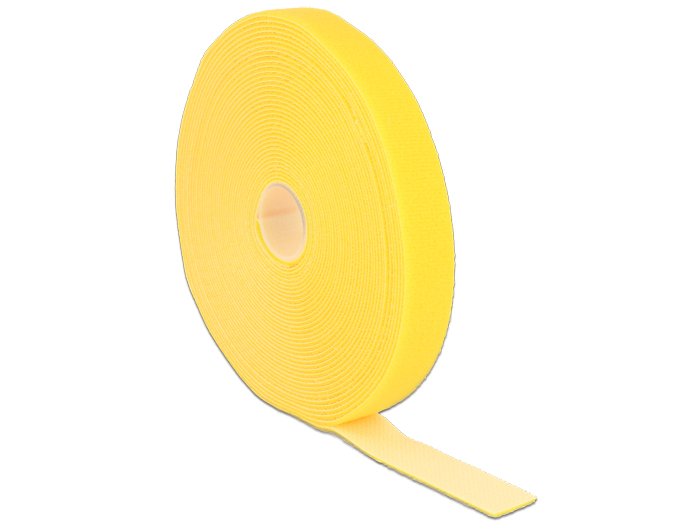 Delock Tape Velcro a Roll L 10M X B 20MM Yellow