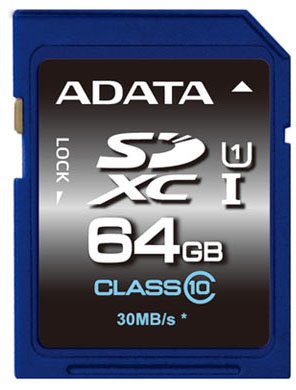 ADATA Premier Secure Digital 64GB Uhs-i U1 CL10 Sdxc