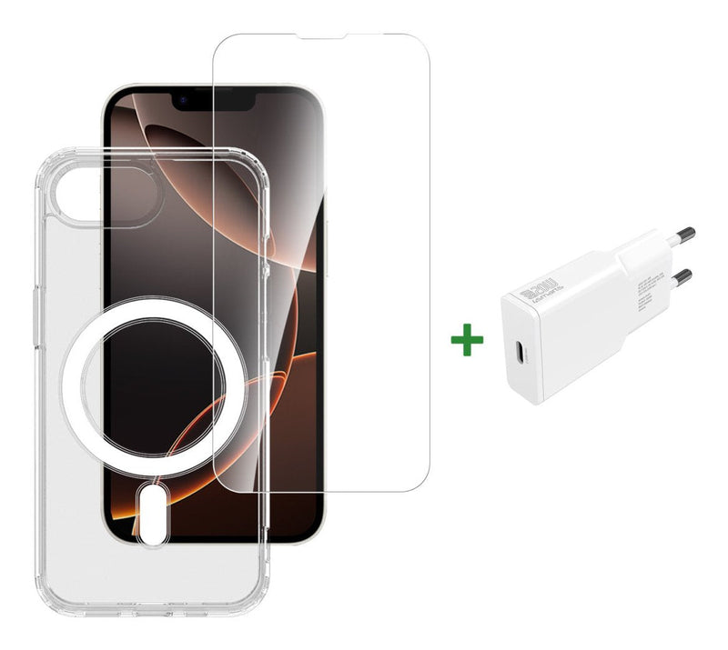 4SMARTS 3IN1 Premium Starter Set Apple Iphone 16E Magsafe-kompatibel