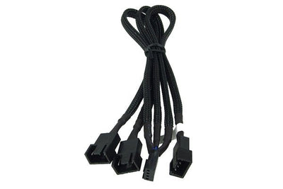 Phobya Cable 3A 1 PWM 30CM Black 4PIN PWM a 3X4PIN PWM/Termorretractil 81098 — image 1