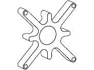 Ergotron Componente Assembly (abstandshalter)