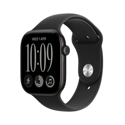 Apple Watch Watch Series 12 (2026) GPS 46MM Black Aluminium Case With Black Sport Band M/L - Black — image 1