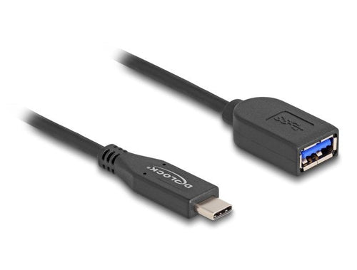 Delock USB 10Gbps USB Cable Type-c Male a Typ-a Female 50CM Koaxial — image 1