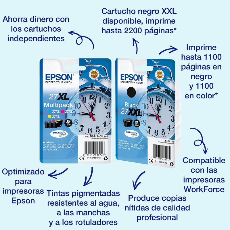 Epson Workforce WF-3000 And WF-7000 Multipack Nº27 Label RF)