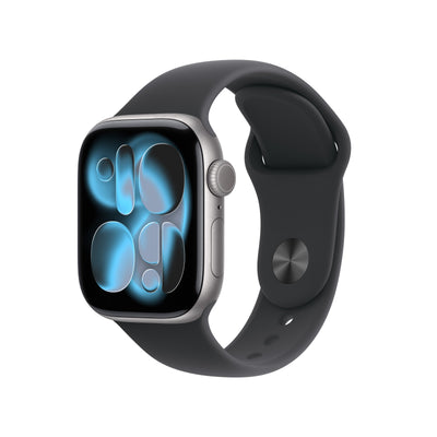 Apple Watch Series 11 Grey Aluminium, 42MM, Sportarmband Black S/M, Cellular) MF8A4ZR/a — image 1