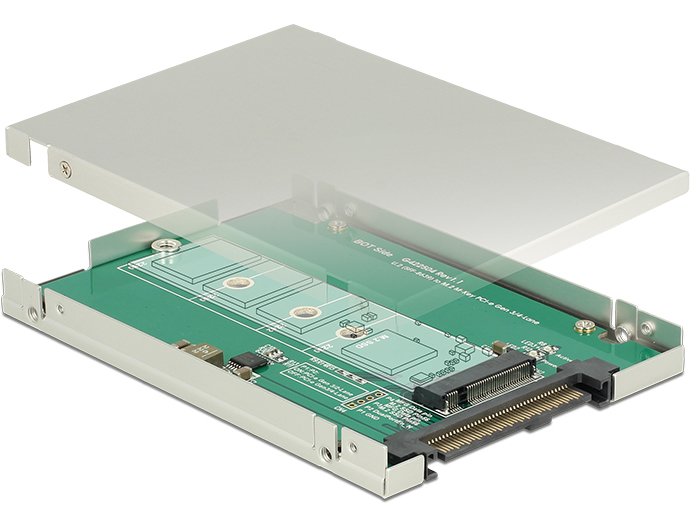 Delock 62710 Convertidor 2.5 U.2 SFF-8639 Slot M NVMe M.2
