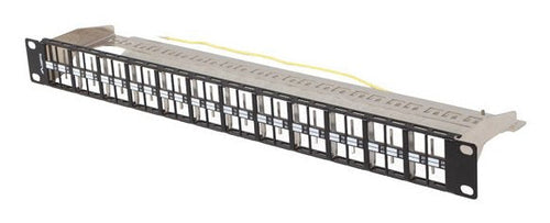 Lanberg Patch Panel Blank 48 Port 1U 19 FTP For Keystone Modules Black — image 1