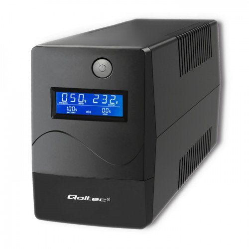 Qoltec UPS 53979 UPS Monolith 850VA 480W LCD USB RJ45