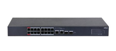 Dahua CS4218-16ET-135-V2 Switch PoE 16 Ports 10/100 + 2 Combo Gigabit RJ45/Sfp Uplink 135W Gestionable Cloud L — image 1