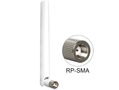 Delock WLAN Antenna Rp-sma Male 2 - 5 dBi Omnidir. White — image 1