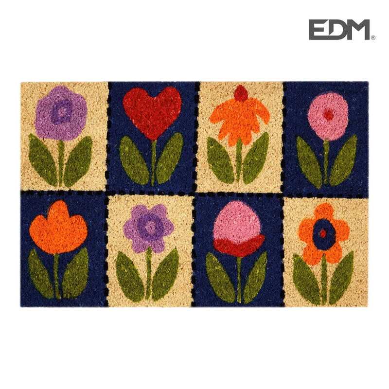 EDM Felpudo 60X40CM Model Flores