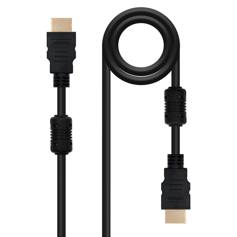Nanocable HDMI Cable V1.4 With Ferrita Male a HDMI V1.4 With Ferrita Male 1.80M - High Speed - Black
