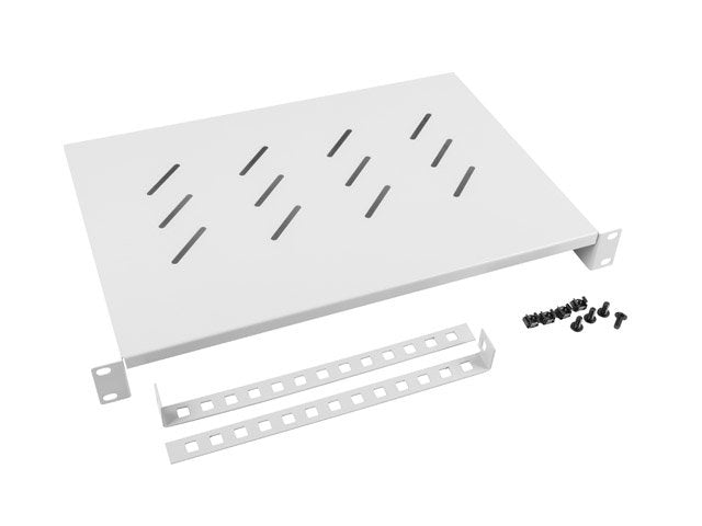 Lanberg Tray Fixed AK-1004-S Cabinet Rack 19'/48.26CM - 1U - 483*300MM - Up To 25KG Charging - Grey