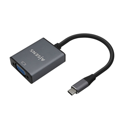 Aisens Converter Aluminium USB-C a VGA - USB-C/M-HDB15/H - 15CM - Grey — image 1