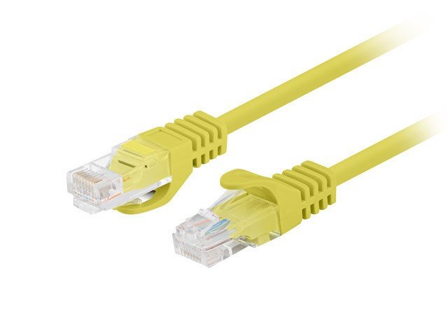 Lanberg Network Cable CAT.5E UTP 2M Yellow 10-PACK