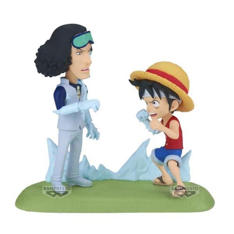 Banpresto Figura One Pieza World Collectable Figura Log Stories Monkey.d.luffy Vs Kuzan 9CM