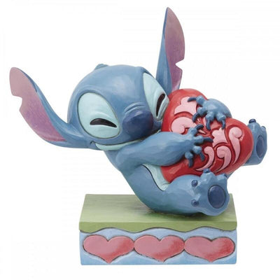 Enesco Figure Disney Stitch Abrazando Corazón — image 1