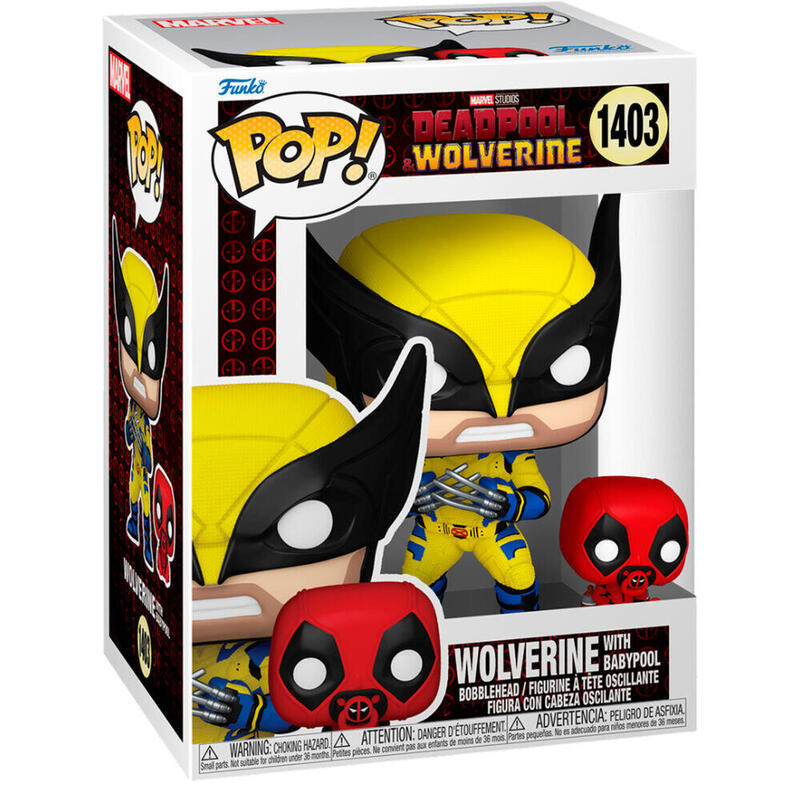 Figure Pop Marvel Deadpool & Wolverine - Wolverine With Babypool
