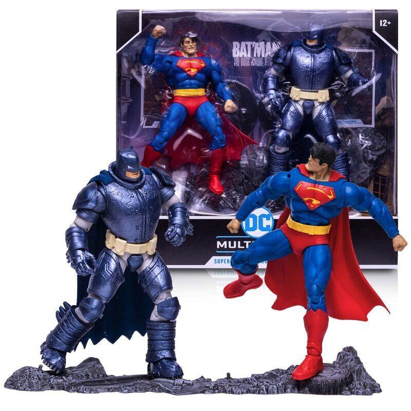 Figure Superman + Armored Batman Multiverse DC Comics 18CM