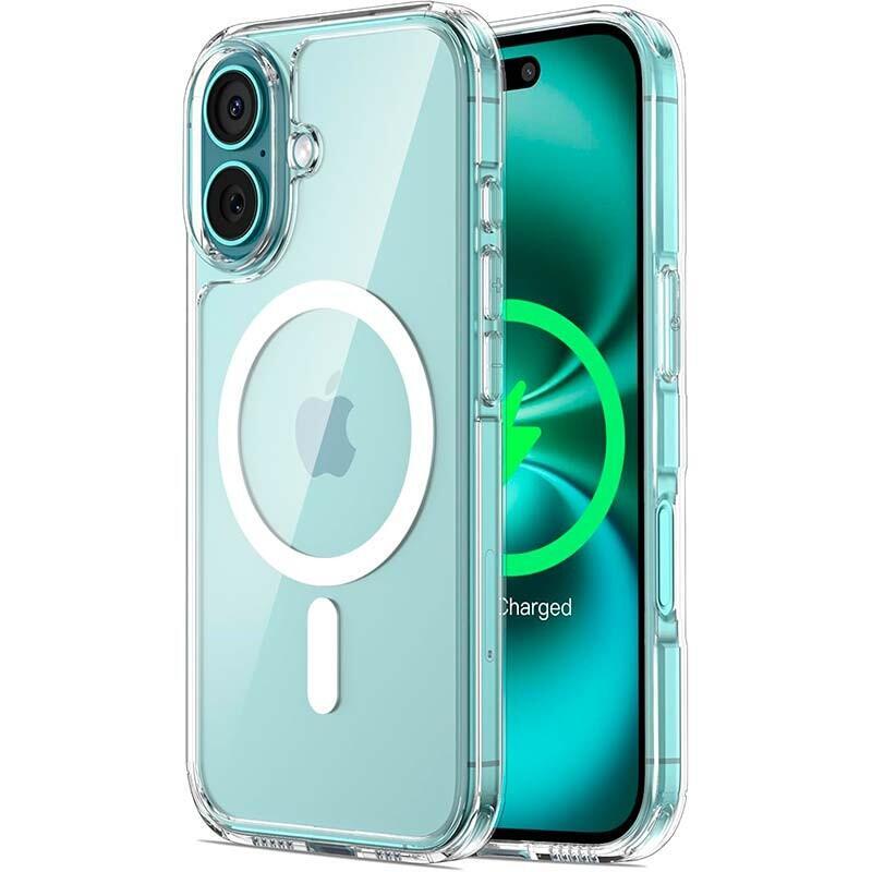 Case Magsafe Compatible Iphone 16 Plus 6.7 Transparent