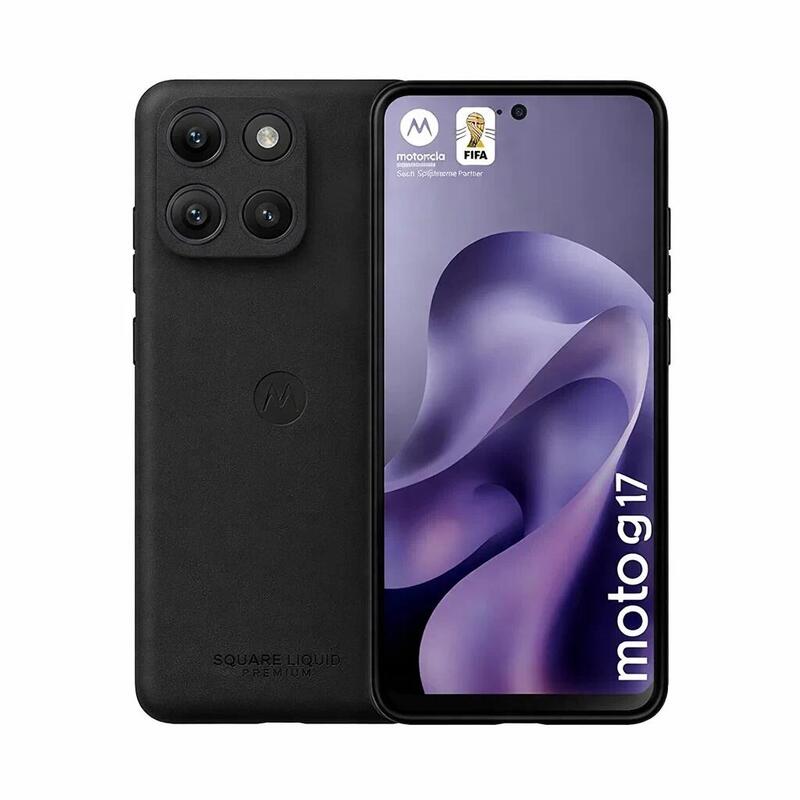 Case Motorola G17 Square Liquid Premium Black