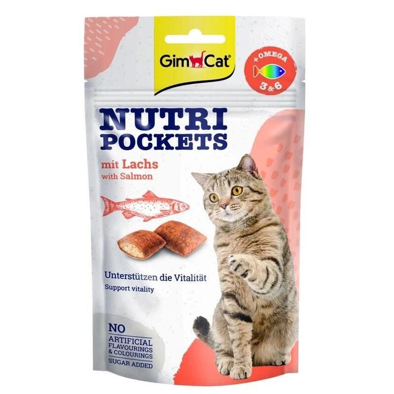 Gimcat Nutri Pockets With Salmon 60G