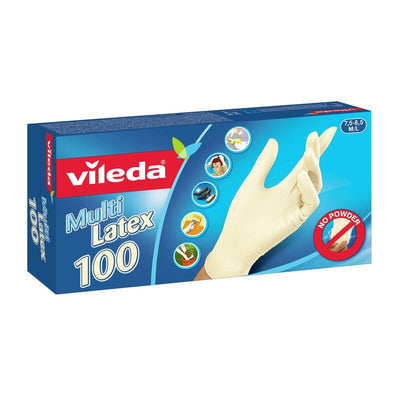 Vileda Gloves Multi Latex 100 Desechables Beige Látex 100 Pieces — image 1