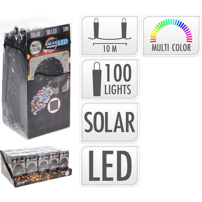 Garland Led, Multicolour IP44, 100 Leds Solar, 10M. Basics — image 1