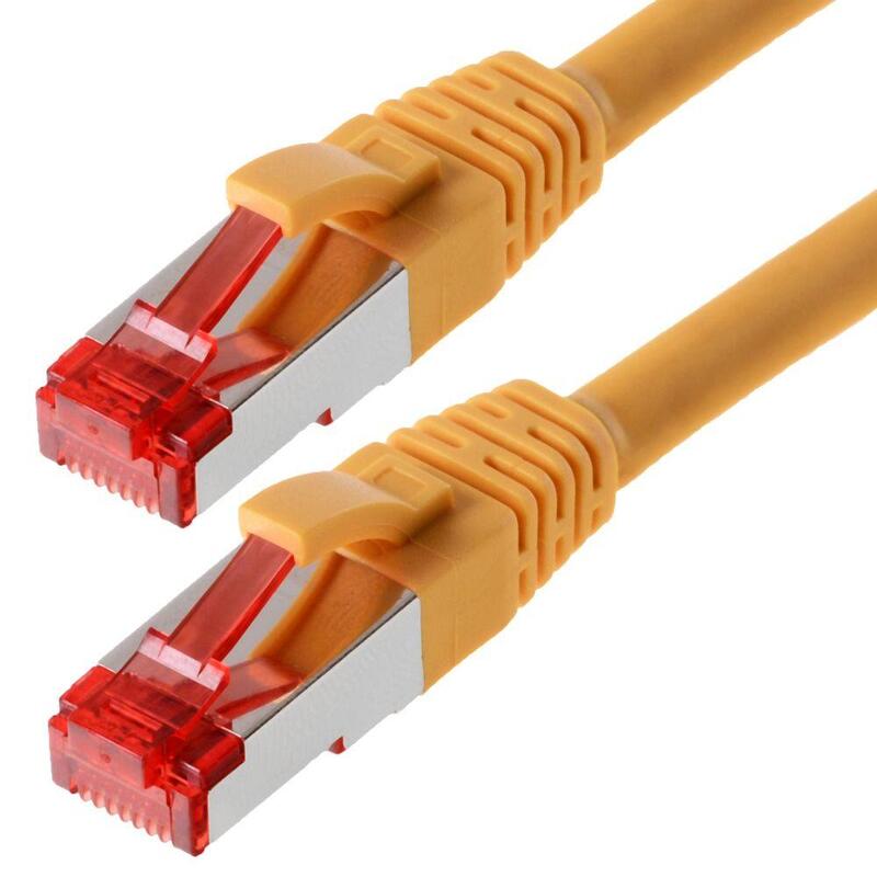 Helos Network Cable S/FTP CAT.6 Yellow 7,5M