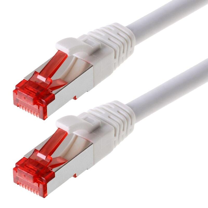 Helos Network Cable S/FTP CAT.6 White 3,0M