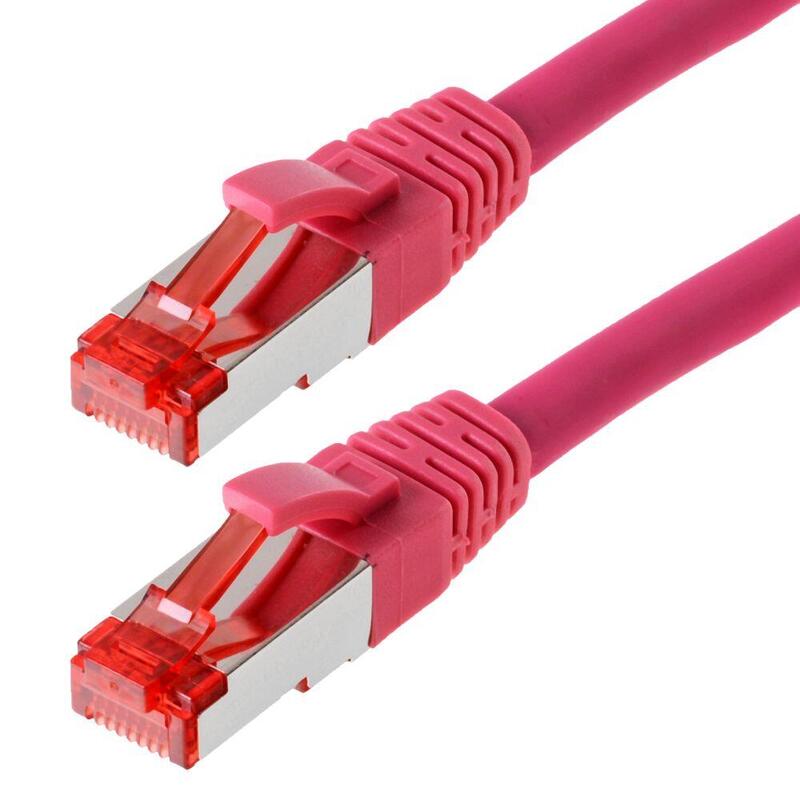Helos Network Cable S/FTP CAT.6 Magenta 7,5M