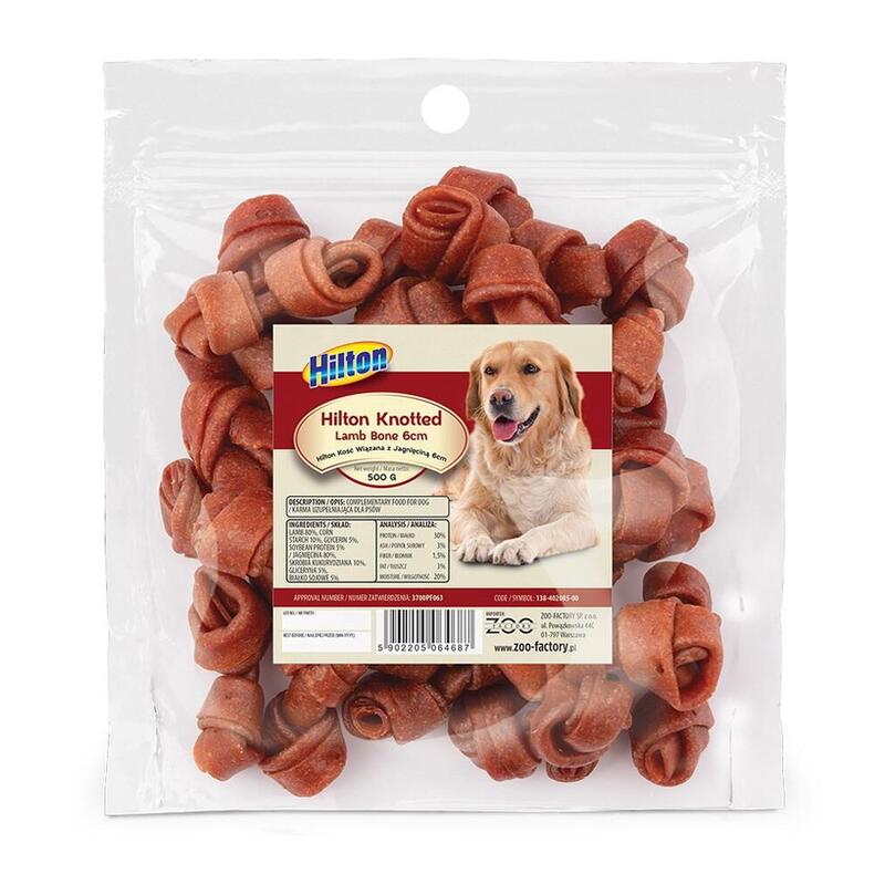 Hilton Knotted Lamb Bone 6CM - Masticable Perros - 500G