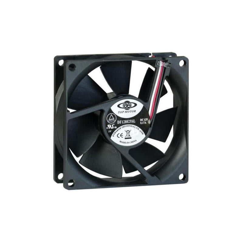 Inter-tech Fan 80MM Bulk 80X80X25MM, Black