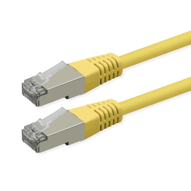 Roline Kab Network Cable CAT.6 Class And PoE S FTP Pimf Yellow 0,5M
